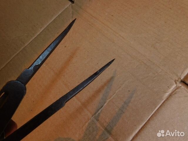 Старинный, столярный, кованный циркуль ри