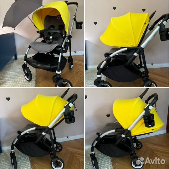 Bee6 bugaboo+2капа*зонт+сумка+подстакан