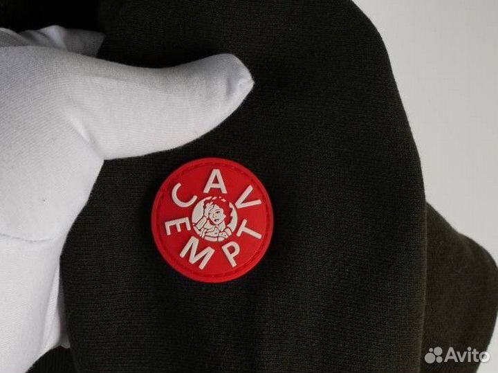 Зип худи Cav Empt с лентой тёмное