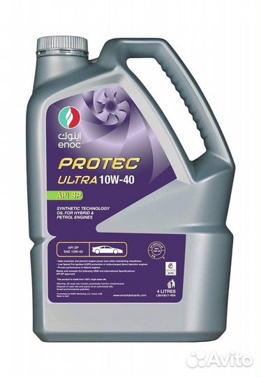 Масло моторное enoc protec ultra 10W-40 (4 л.)