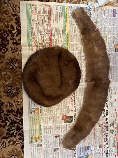 Воротник и берет из норки
