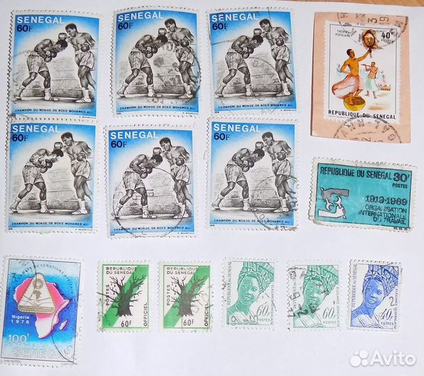 Марки Сенегала 1970х