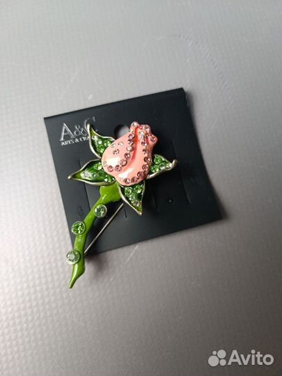 Брошь роза A&C Норвегия