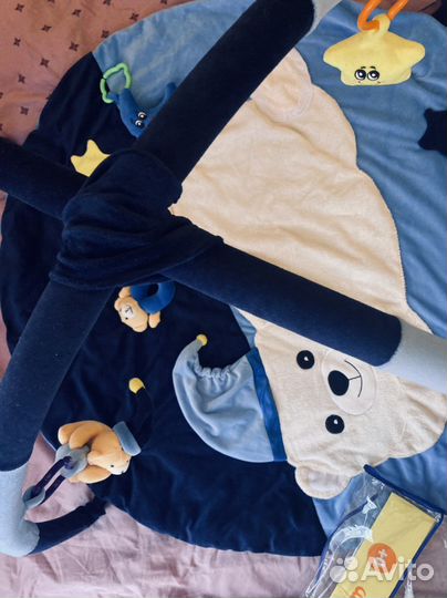 Игровой коврик развивающий для малышей с 0+