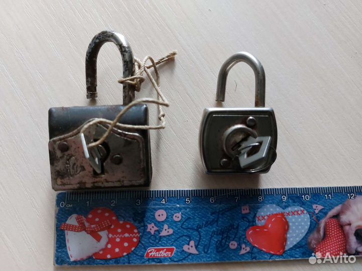 Замок навесной СССР маленький 2 шт