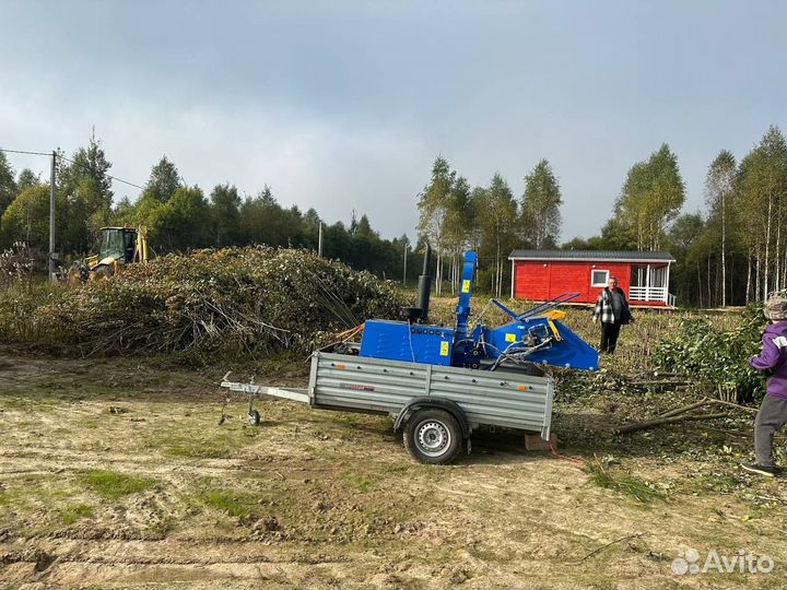 Дробилка, измельчитель дерева аренда в Москве