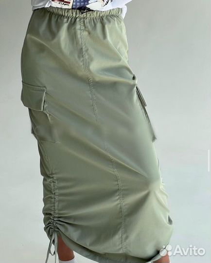 Юбка карго макси