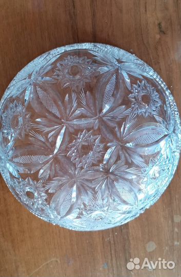Ваза, салатник, хрусталь