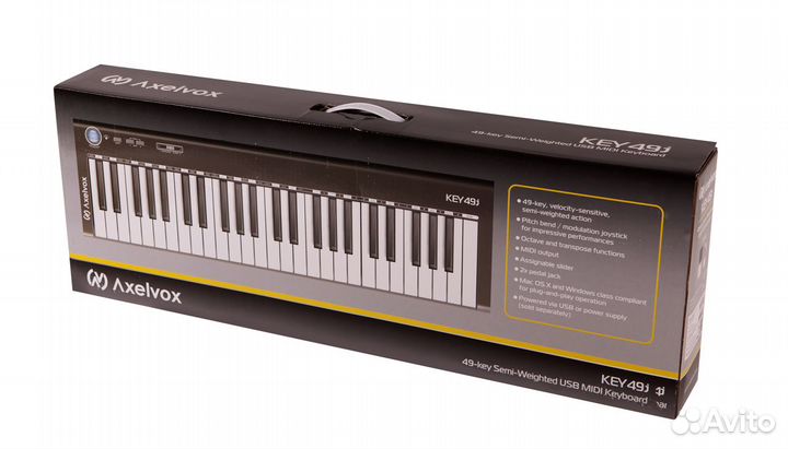 Midi-клавиатура Axelvox KEY49j Black