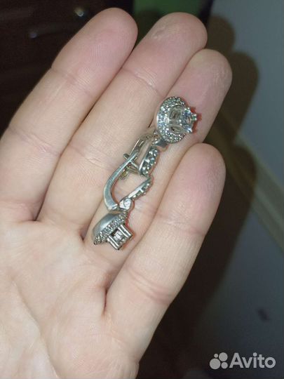 Серьги серебро