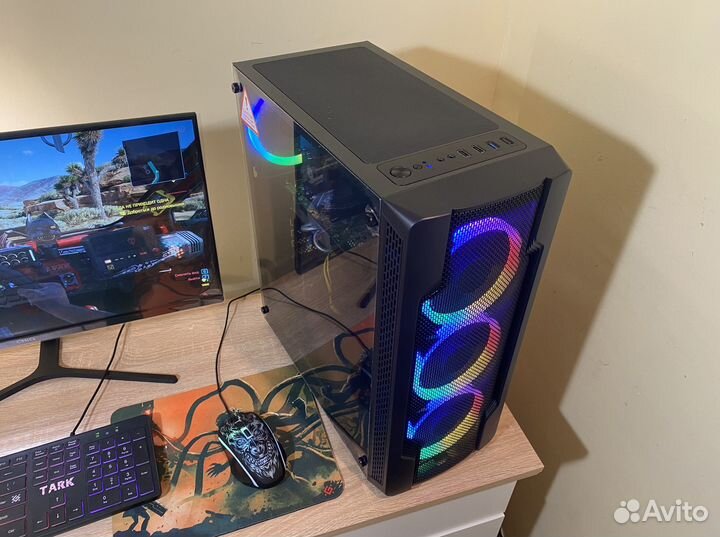 Игровой пк с монитором/Intel Core/Черный Power
