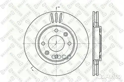 Диск торм.citroen C3/xsara, peugeot 206 1.1-2.0HDI