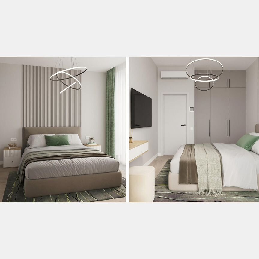 1-к. апартаменты, 54,6 м², 9/10 эт.