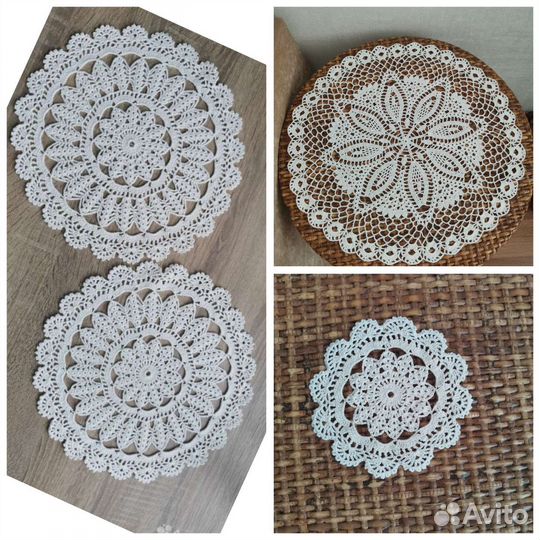 Салфетки вязаные крючком