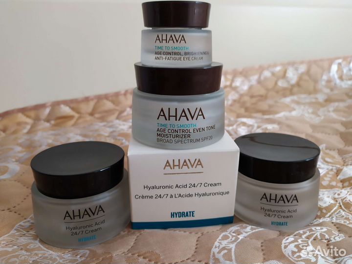 Пустые банки из под крема Ahava