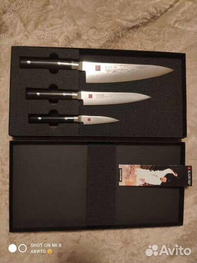 Kasumi Damaskus Подарочный набор из 3 ножей