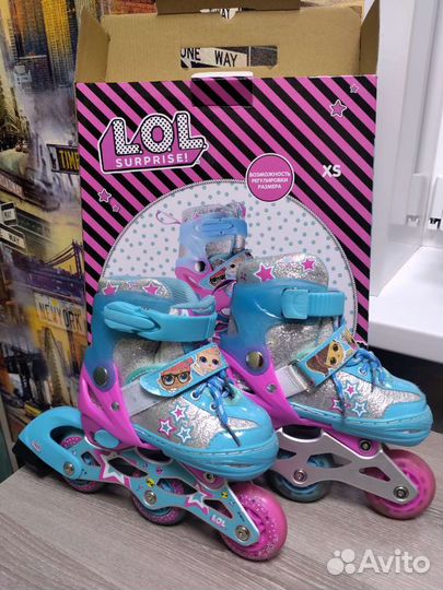 Роликовые коньки детские раздвижные