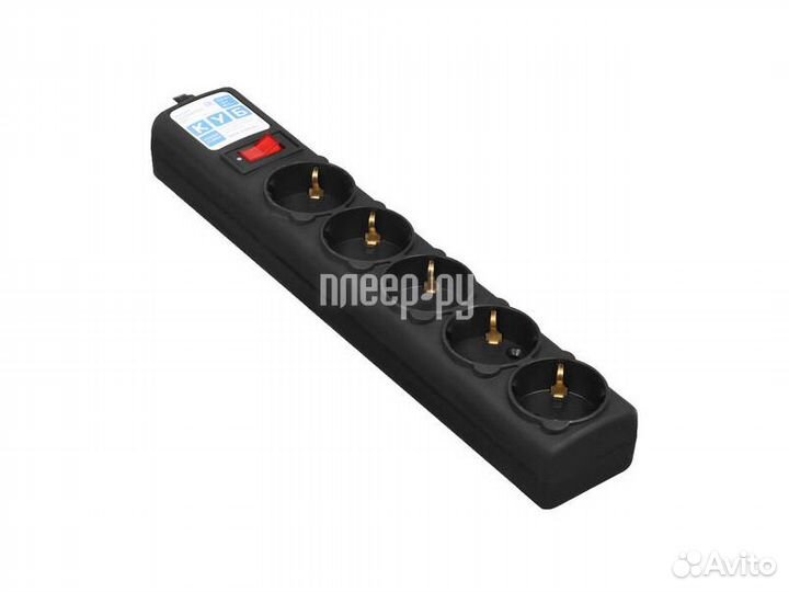 Сетевой фильтр Power Cube 5 Sockets 3m Black S