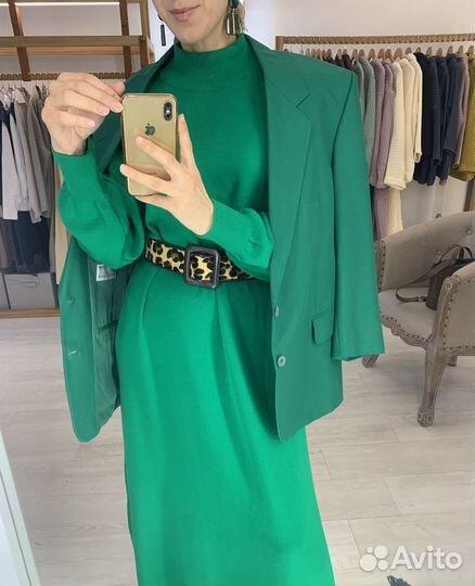 Базовое платье теплое