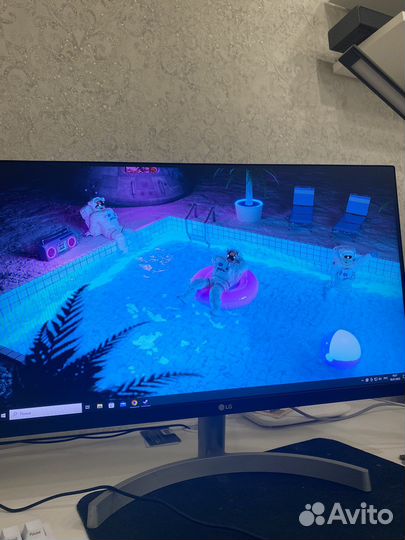 Монитор LG 24MK600M-W белый 75hz IPS 24 дюйма