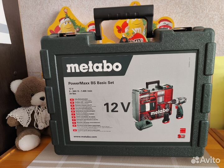 Новый Metabo PowerMaxx BS Basic Set с Аксессуарами