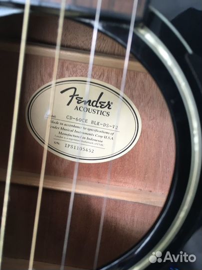 Гитара fender CD-60SCE