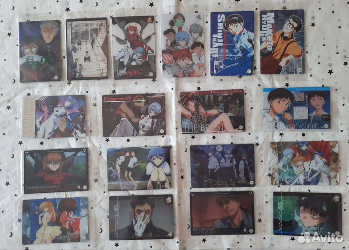 Евангелион японские карточки