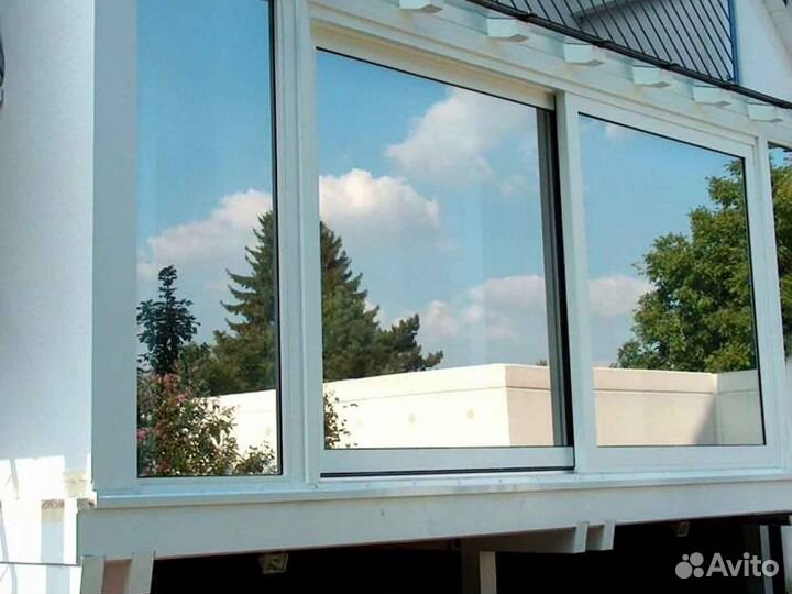 Ремонт окон, стеклопакет триплекс RAL3371