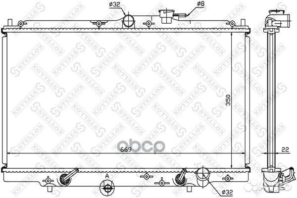 10-25277-SX радиатор системы охлаждения АКПП H