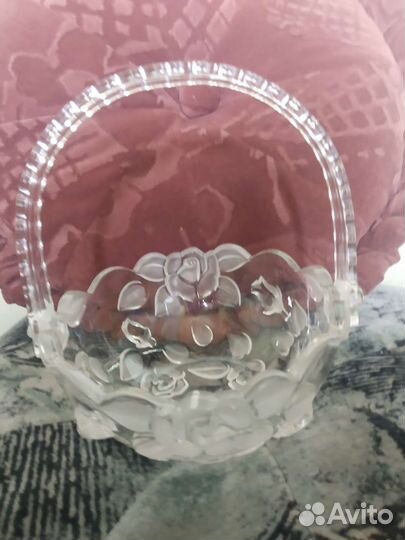 Корзинка вазочка конфетница Walther Glas стекло