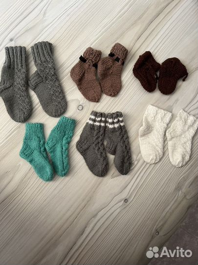 Вязанные носки детские