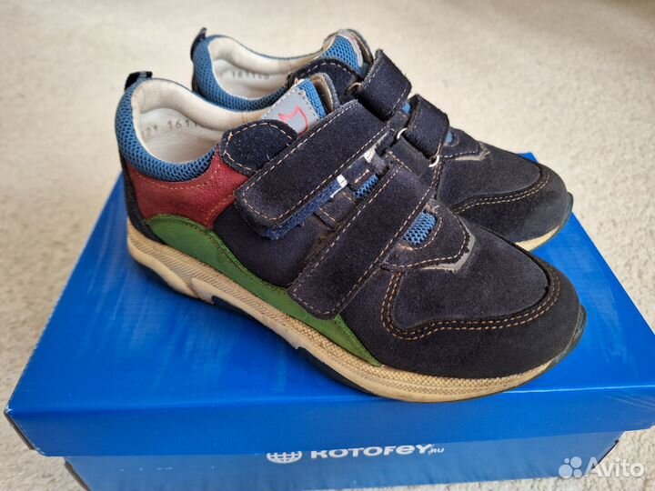 Кроссовки Котофей нат.кожа