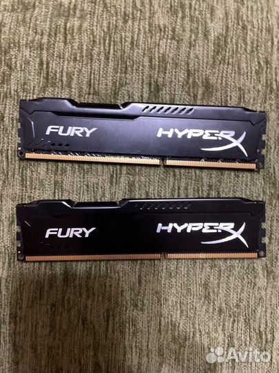 Оперативная память ddr3 hyperx fury 16gb