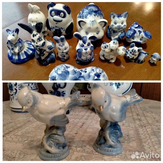 Статуэтки Гжель