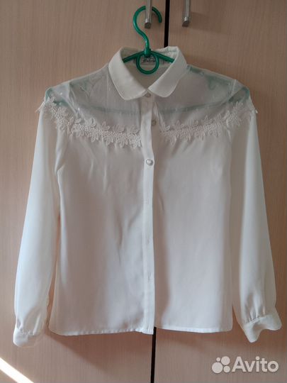 Блузка белая школьная
