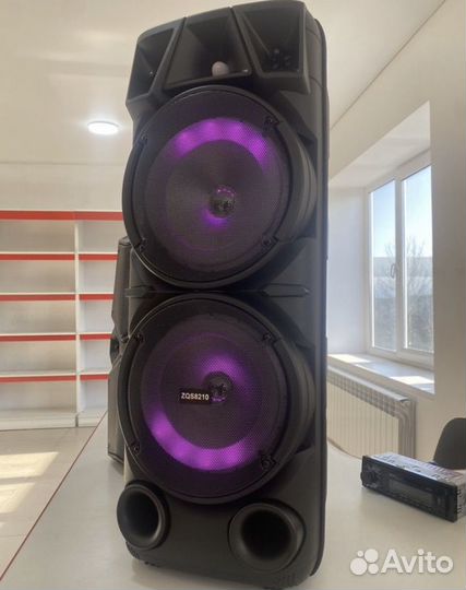 Блютуз колонка большая с микрофоном
