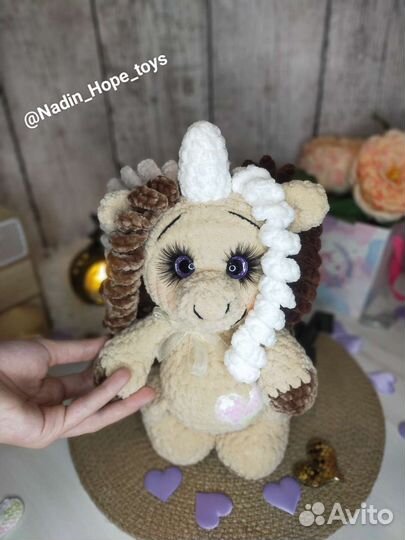 Плюшевая единорожка