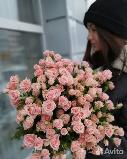 Кустовые розы. букет из кустовых роз