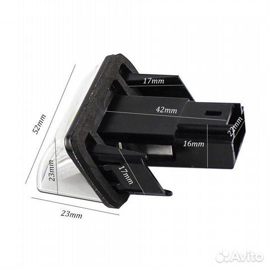 Подсветка номера Peugeot 206-407 Citroen Berlingo