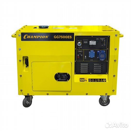 Генератор champion GG7500ES в шумозащитном кожухе