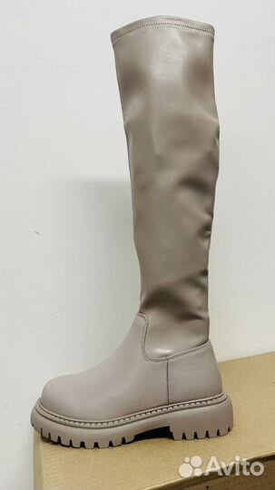 Сапоги-ботфорты женские новые натуральные