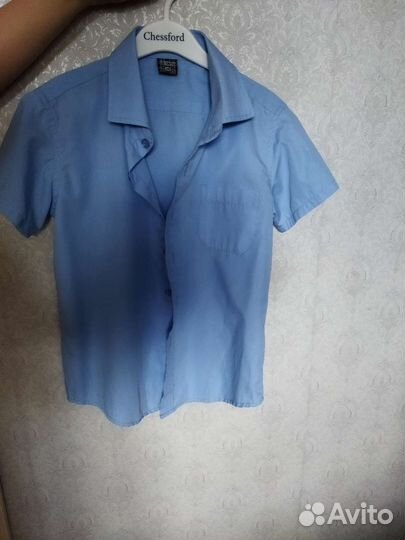 Рубашка школьная для мальчика 128