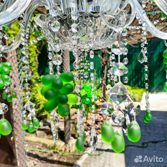 Люстра хрустальная двухъярусная