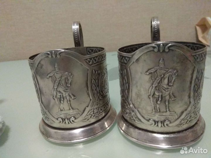 Подстаканники СССР мельхиор