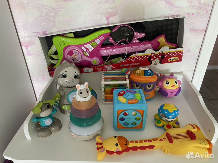 Музыкальнае игрушки fisher price и дрегие