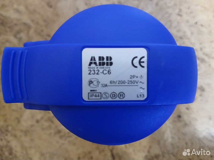 Розетка + вилка кабельная ABB 32A