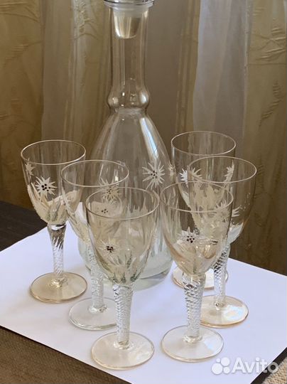 Графин+фужеры Богемия