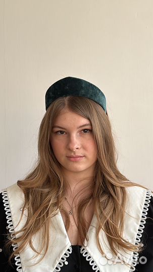 Кокошник русский народный зеленый