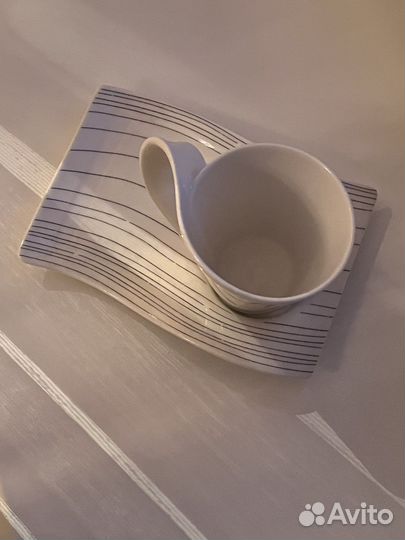 Villeroy boch чашка с блюдцем