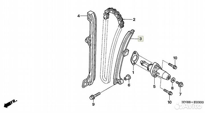 Honda Натяжитель цепи привода грм 14510-HN8-013